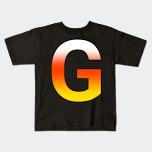 Fire Letter G Kids T-Shirt